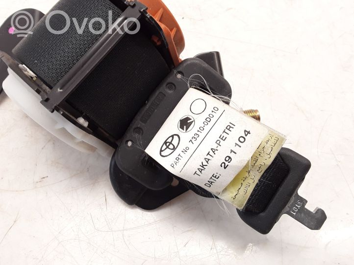 Toyota Yaris Pas bezpieczeństwa fotela tylnego środkowego 733100D010