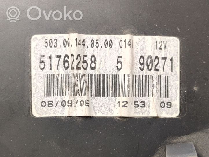 Fiat Doblo Moottorinohjausyksikön sarja ja lukkosarja 51784560