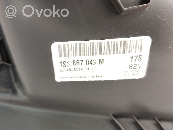 Volkswagen Up Apmušimas galinių durų (obšifke) 1S3867043M