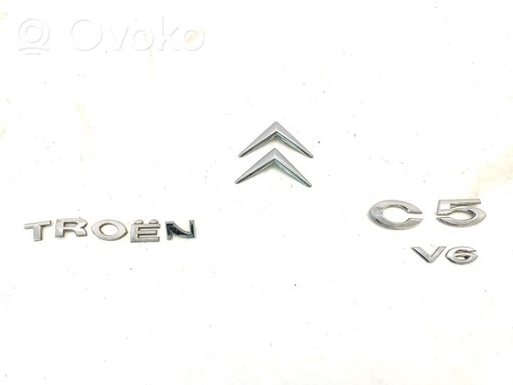 Citroen C5 Emblemat / Znaczek tylny / Litery modelu 