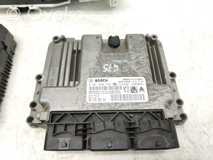 Peugeot 208 Kit calculateur ECU et verrouillage 0281030546