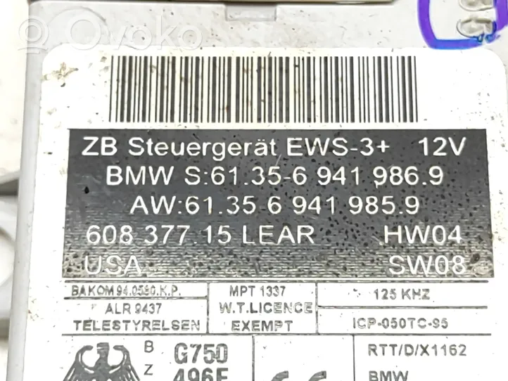 BMW X3 E83 Kit centralina motore ECU e serratura 7795871