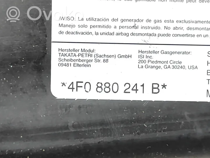Audi A6 S6 C6 4F Airbag de siège 4F0880241B