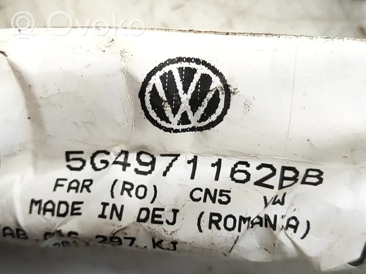 Volkswagen Golf VII Front door wiring loom 5G4971162BB