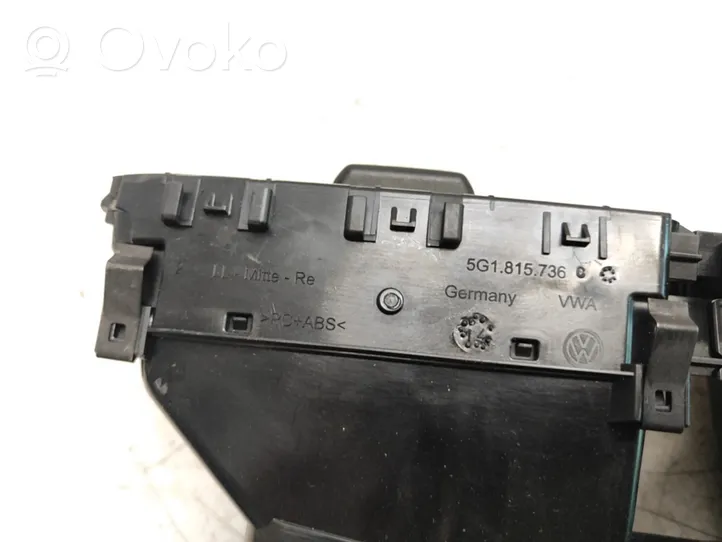 Volkswagen Golf VII Dash center air vent grill 5G1819728