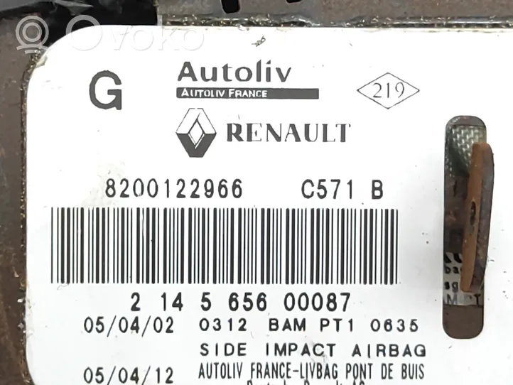 Renault Avantime Sēdekļa drošības spilvens 8200122966