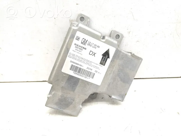 Opel Vectra C Airbag control unit/module 13170589