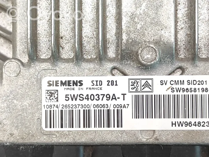 Citroen C6 Komputer / Sterownik ECU i komplet kluczy SW9658198080