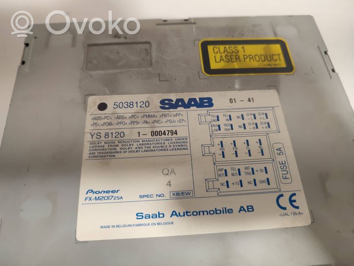 Saab 9-5 Unité principale radio / CD / DVD / GPS 5038120