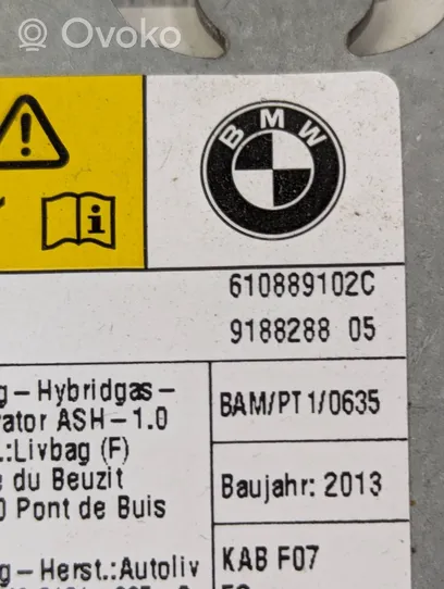 BMW 5 GT F07 Ceļu drošības spilvens 9188288