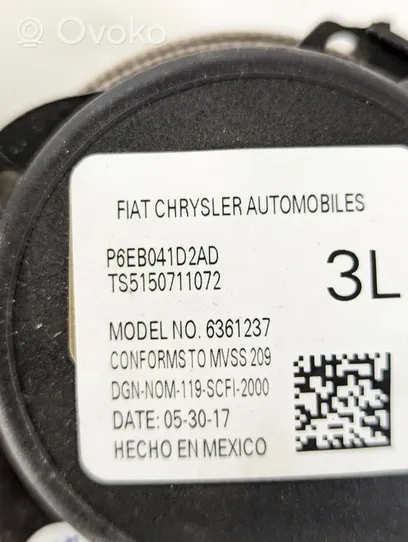 Chrysler Pacifica Kolmannen istuinrivin turvavyö P6EB041D2AD