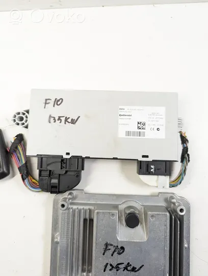 BMW 5 F10 F11 Komputer / Sterownik ECU i komplet kluczy 8574091