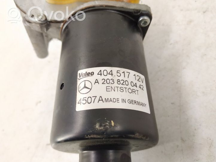 Mercedes-Benz CLK A209 C209 Moteur d'essuie-glace A2038200442