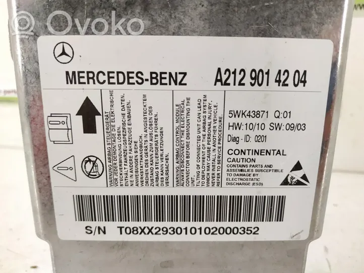 Mercedes-Benz E W212 Module de contrôle airbag DALISID3125
