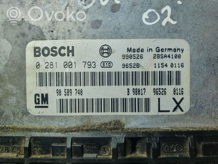 Opel Frontera B Calculateur moteur ECU 0281001793