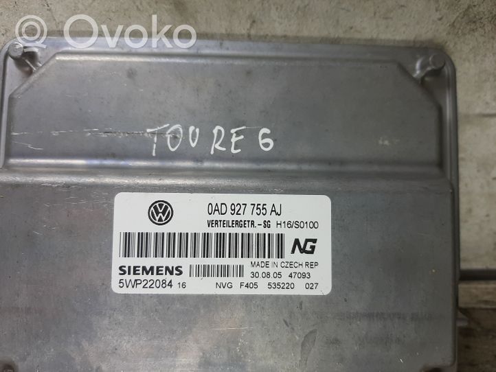 Volkswagen Touareg I Vaihdelaatikon ohjainlaite/moduuli 0AD927755AJ