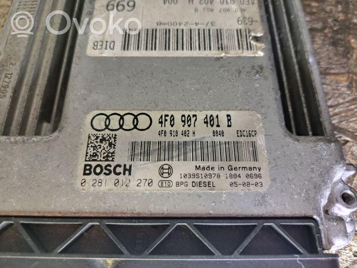 Audi A6 S6 C6 4F Variklio valdymo blokas 4F0910402H