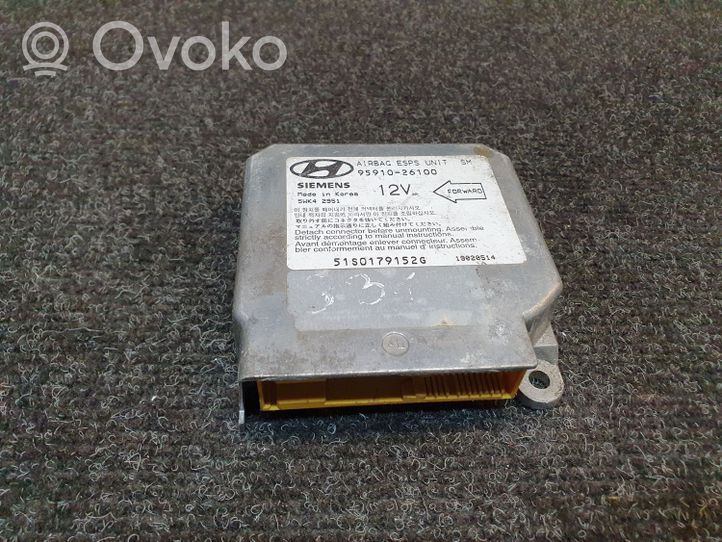 Hyundai Matrix Oro pagalvių valdymo blokas 9591026100