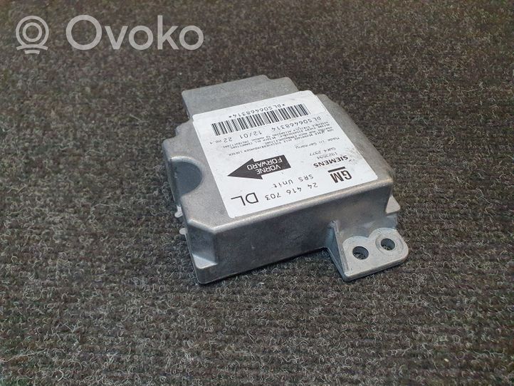 Opel Astra G Module de contrôle airbag 24416703DL