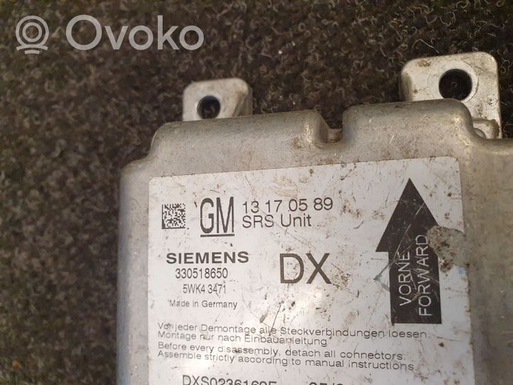 Opel Vectra C Gaisa spilvenu vadības bloks 13170589