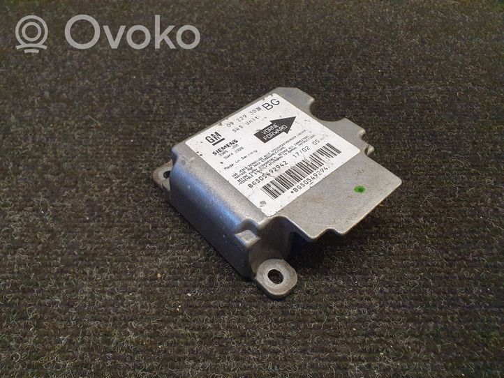 Opel Zafira A Airbag control unit/module 09229303BG