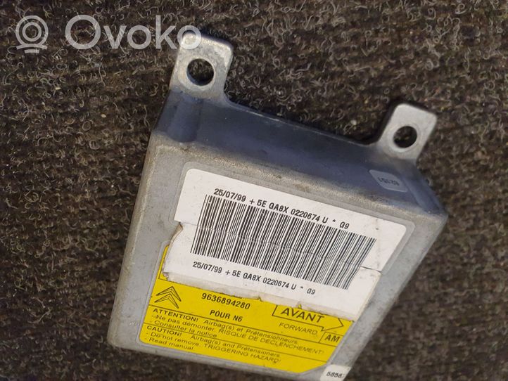 Citroen Xsara Oro pagalvių valdymo blokas 9636894280