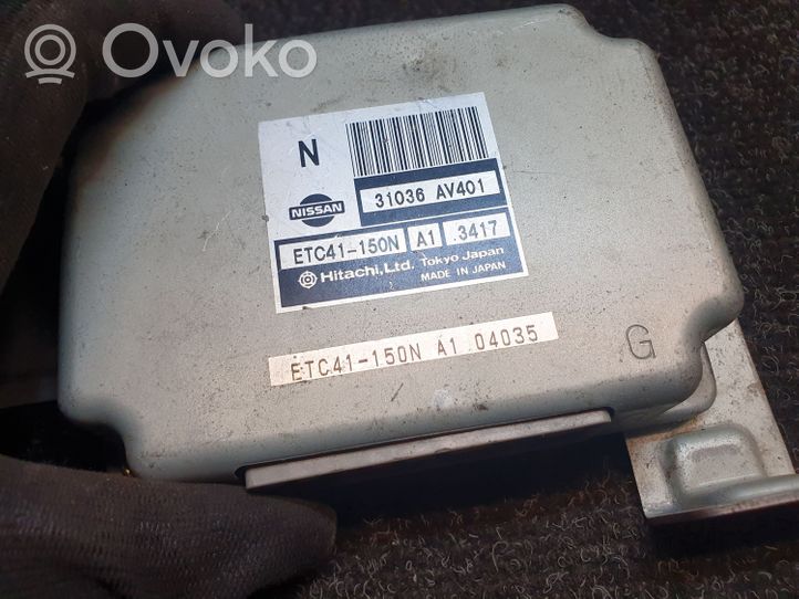 Nissan Primera Gearbox control unit/module 31036AV401