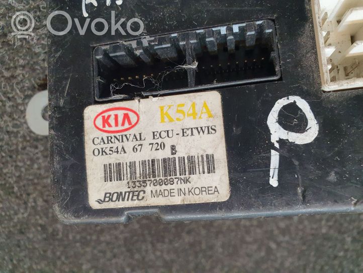 KIA Carnival Muut ohjainlaitteet/moduulit OK54A67720