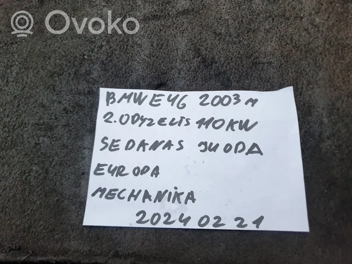 BMW 3 E46 Vakuumo oro talpa 11652247620