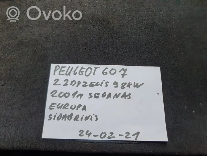 Peugeot 607 Mécanisme lève-vitre de porte arrière avec moteur 9632243280