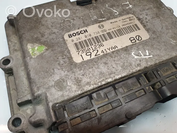 Fiat Stilo Variklio valdymo blokas 0281010738