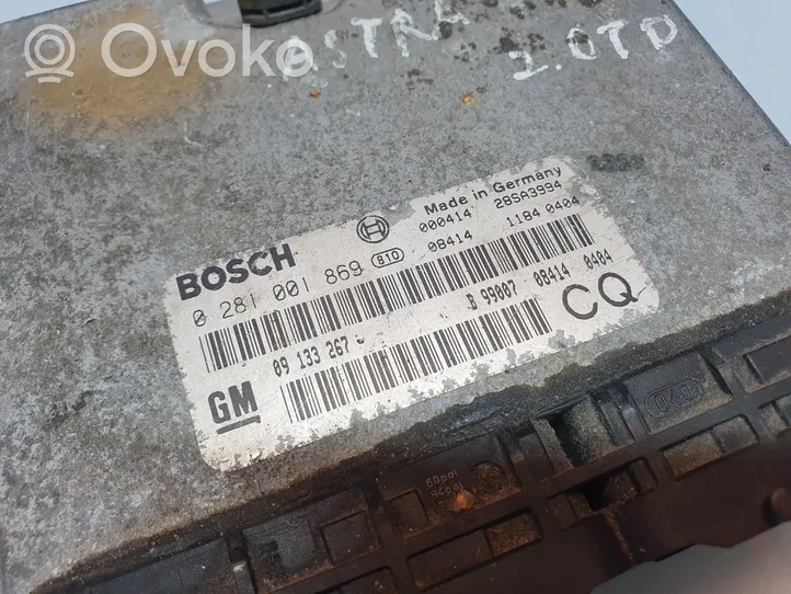 Opel Astra G Sterownik / Moduł ECU 09133267