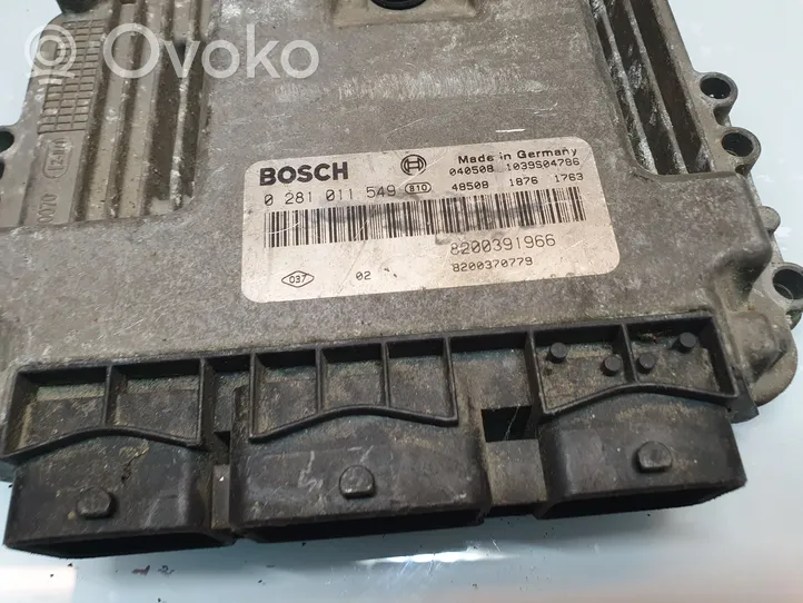 Renault Megane II Calculateur moteur ECU 0281011549