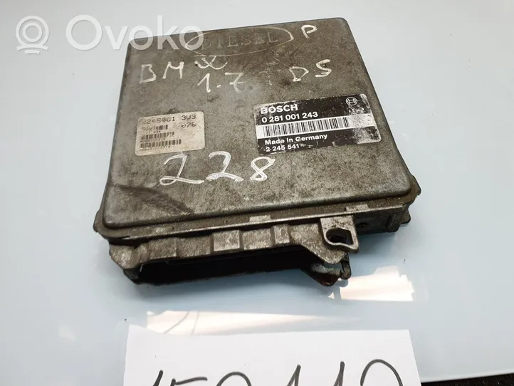 BMW 3 E36 Calculateur moteur ECU 0281001243