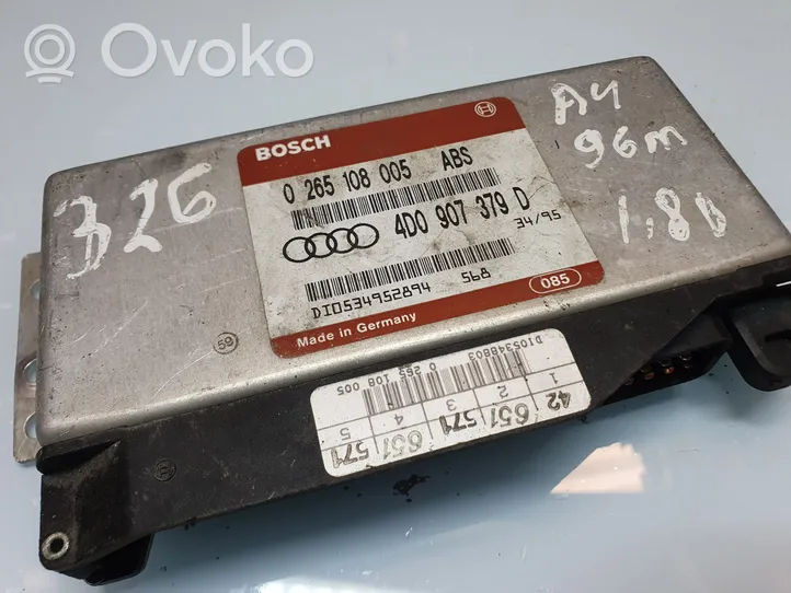 Audi A4 S4 B5 8D ABS-ohjainlaite/moduuli 0265108005