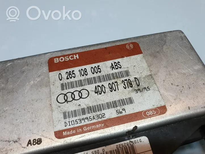 Audi A4 S4 B5 8D ABS-ohjainlaite/moduuli 0265108005