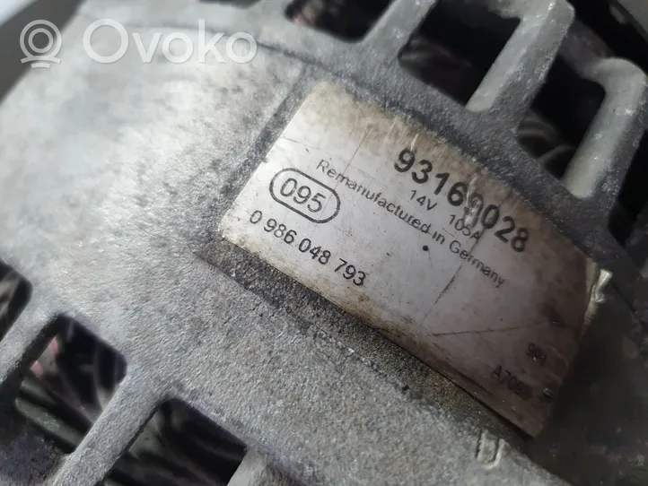 Opel Vectra C Generaattori/laturi 93169028