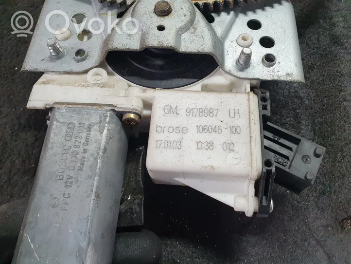 Opel Vectra C Mécanisme de lève-vitre avec moteur 9178987LH