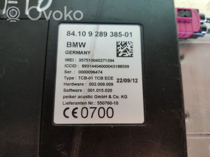 BMW 5 F10 F11 Sterownik / Moduł sterujący telefonem 9289385