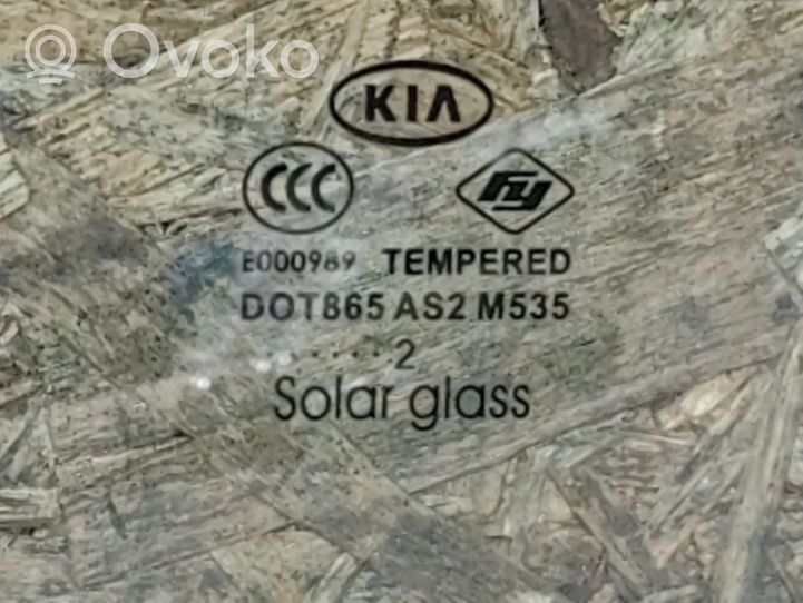 KIA Optima Rear door window glass 