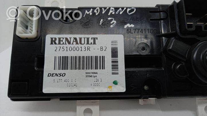 Opel Movano B Oro kondicionieriaus/ šildymo valdymo blokas 275100013R