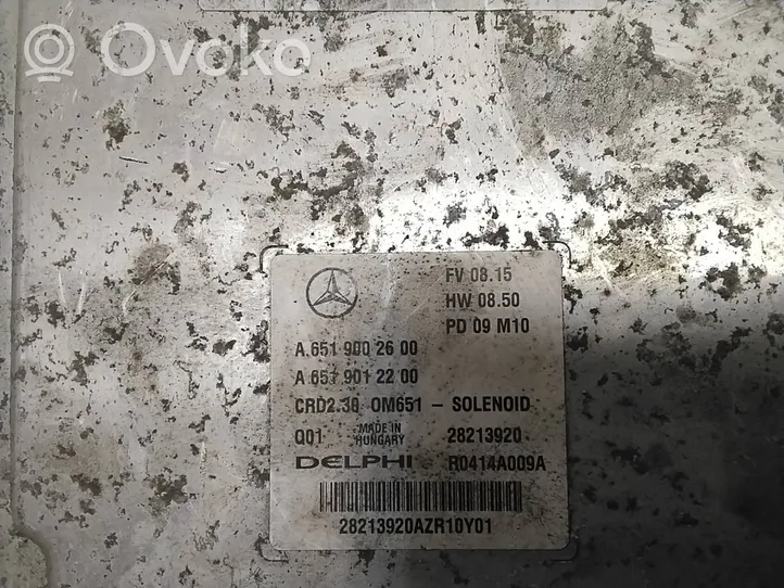 Mercedes-Benz Sprinter W906 Komputer / Sterownik ECU i komplet kluczy A6519002600