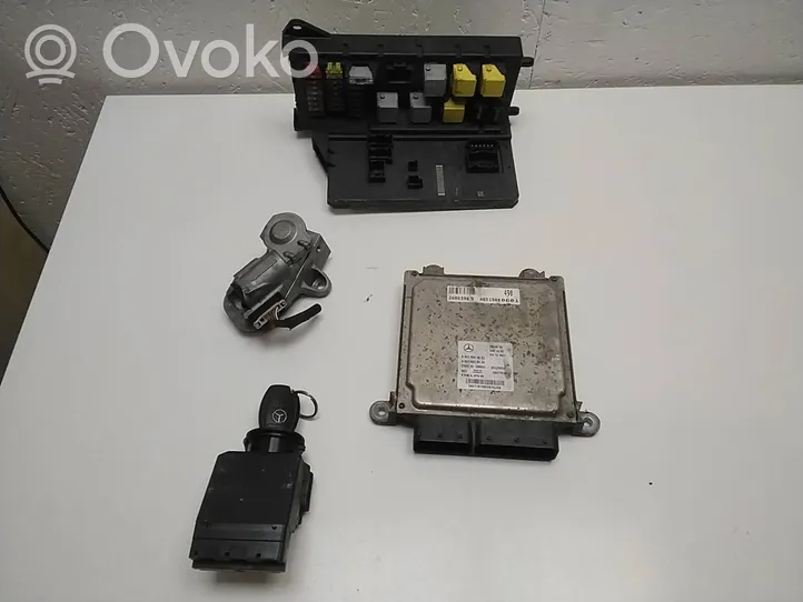 Mercedes-Benz Sprinter W906 Komputer / Sterownik ECU i komplet kluczy A6519000601