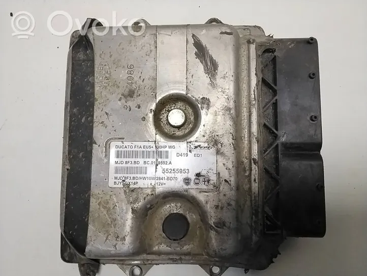 Fiat Ducato Komputer / Sterownik ECU i komplet kluczy MJD8F3BD