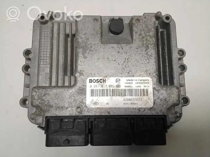 Nissan Primastar Komputer / Sterownik ECU i komplet kluczy 8200635663