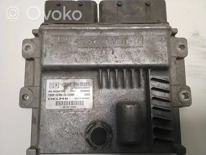 Peugeot Expert Komputer / Sterownik ECU i komplet kluczy 9809447980