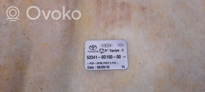 Toyota Yaris Garso izoliacija variklio dangčio 533410D150