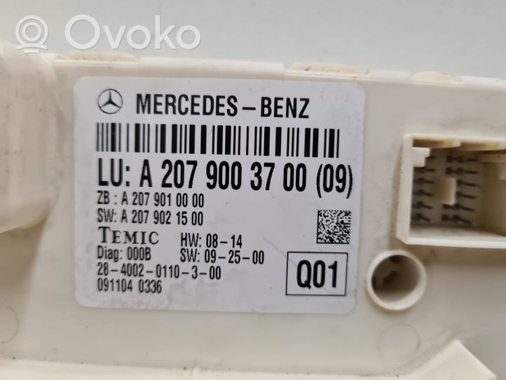 Mercedes-Benz E C207 W207 Moduł / Sterownik szyberdachu A2079003700
