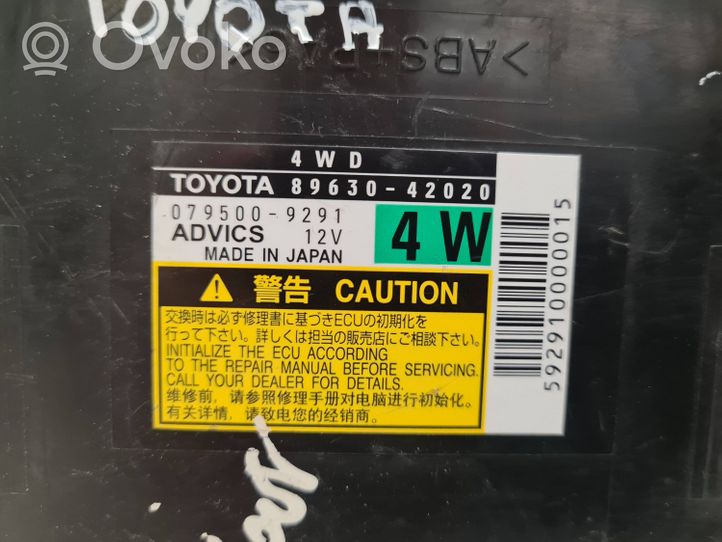 Toyota RAV 4 (XA30) Kiti valdymo blokai/ moduliai 8963042020