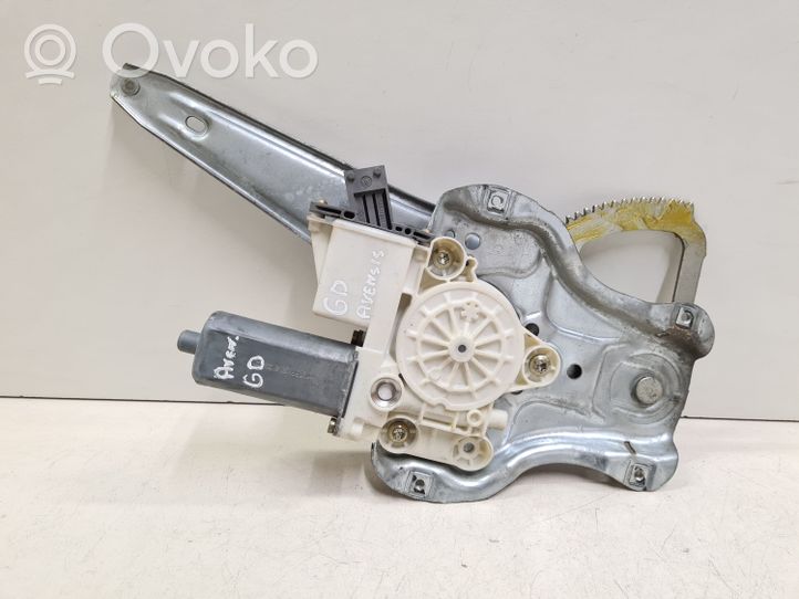 Toyota Avensis T250 Rear door window regulator with motor 6083005100